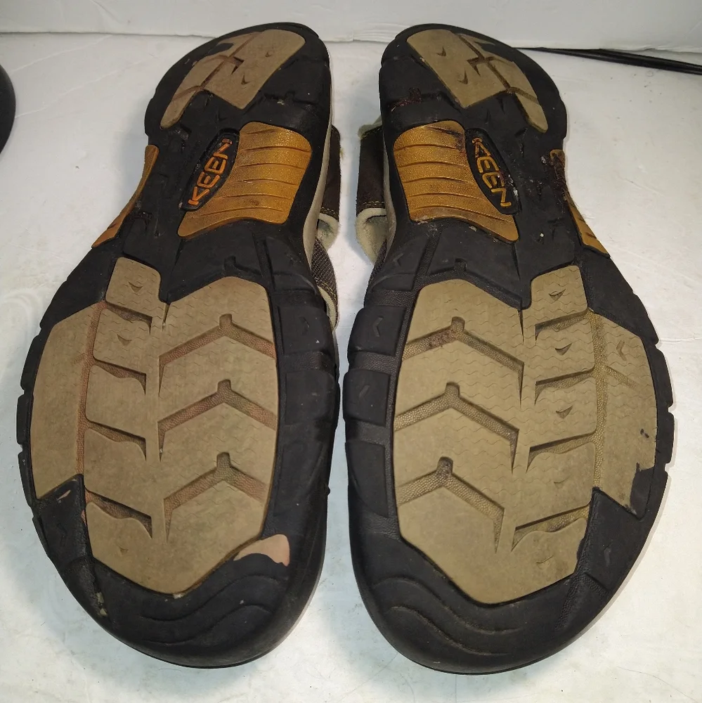 Keen Newport H2 Brown Drawstring Hiking Sandals Men's sz 13
